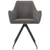 vidaXL Dining Chairs 2 pcs Dark Grey Velvet
