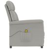 vidaXL Massage Chair Light Grey Faux Suede Leather