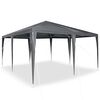 vidaXL Party Tent Anthracite 400 x 400 x 266 cm Polyethylene and Steel