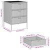 vidaXL Garden Storage Cabinet Grey 55x59x80 cm Poly Rattan