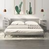 vidaXL Bedside Cabinets 2 pcs Concrete Grey 40x36x65 cm