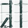 vidaXL Fence with Post Green 0.8 x 10 m Steel