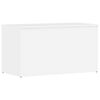 vidaXL Storage Chest High Gloss White 84x42x46 cm Engineered Wood