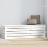 vidaXL Storage Box White 109x36.5x33 cm Solid Wood Pine