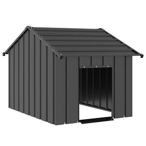vidaXL Dog House with Roof 83x130x85 cm Galvanised Steel
