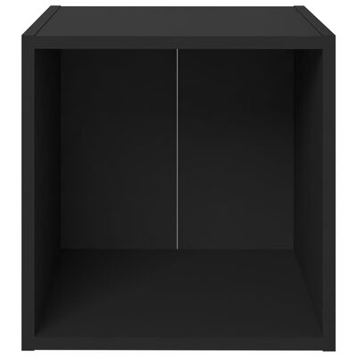 vidaXL TV Cabinets 4 pcs Black 37x35x37 cm Engineered Wood