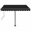 vidaXL Freestanding Manual Retractable Awning 350x250 cm Anthracite