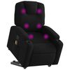 vidaXL Stand up Massage Recliner Chair Black Fabric