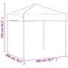 vidaXL Folding Party Tent Blue 2x2 m