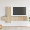 vidaXL 5 Piece TV Cabinet Set Sonoma Oak Engineered Wood