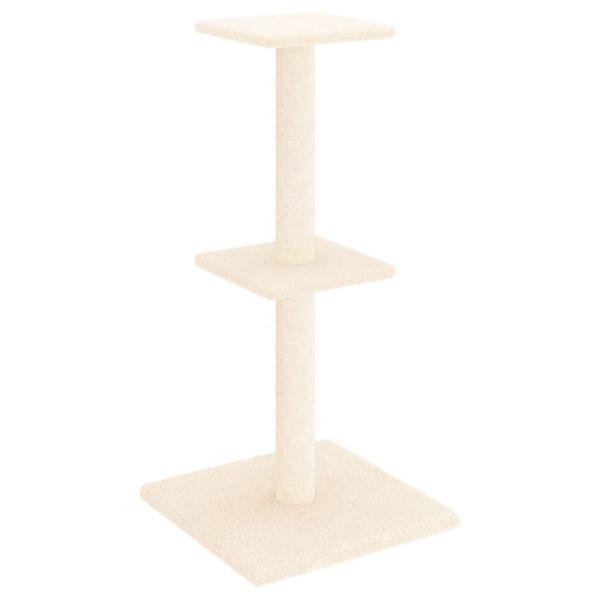vidaXL Cat Tree with Sisal Scratching Posts Cream 73 cm