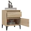vidaXL Bedside Cabinets 2 pcs Sonoma Oak 40x35x50 cm