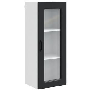 vidaXL Dishwasher Panel Kalmar Black 40 x 31 x 100 cm Engineered Wood