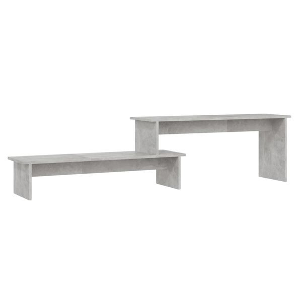 vidaXL TV Cabinet Concrete Grey 180x30x43 cm Engineered Wood