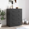 vidaXL Sideboard Black 67x39x83 cm Steel