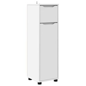 vidaXL Bathroom Cabinet White 30.5 x 30 x 101 cm Engineered Wood