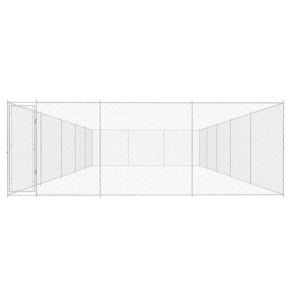 vidaXL Outdoor Dog Kennel Galvanised Steel 950x570x185 cm