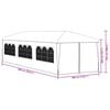 vidaXL Party Tent 3x9 m White