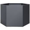 vidaXL Garden Planter Anthracite Hexagon 69x60x45 cm Steel