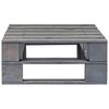 vidaXL Garden Pallet Ottoman Wood Grey