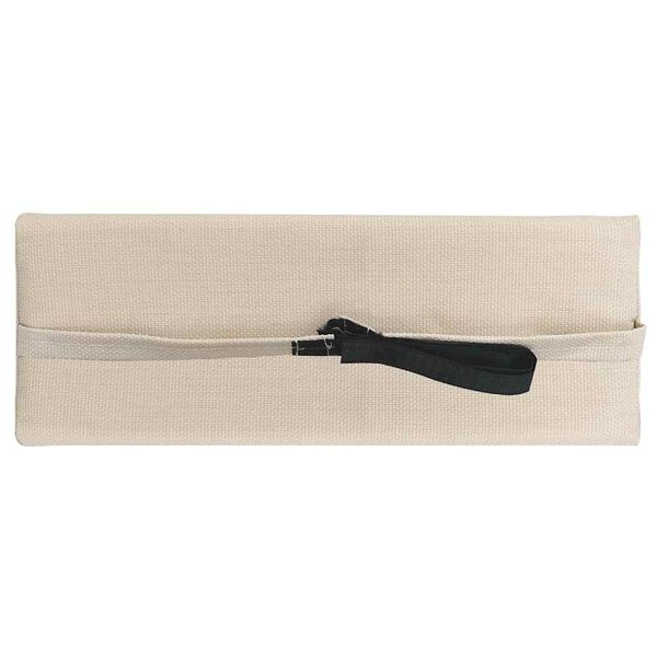 vidaXL Deck Chair Headrest Cream 40x7.5x15 cm Textilene