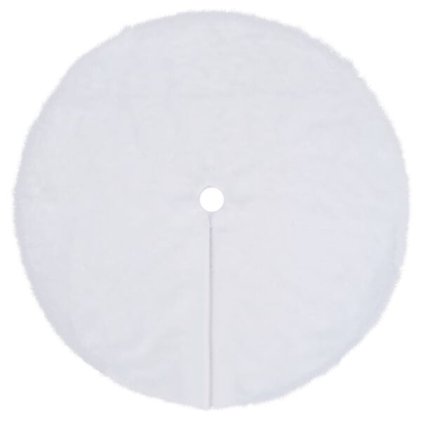 vidaXL Christmas Tree Skirt White 150 cm Faux Fur