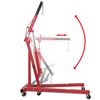 vidaXL Folding Engine Crane 2 ton 88.2 kg