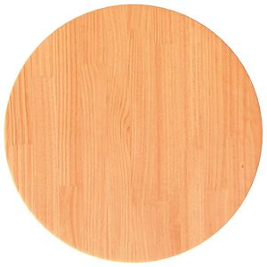 vidaXL Table Top Round Wax Brown Ø40x2.5 cm Solid Wood Pine