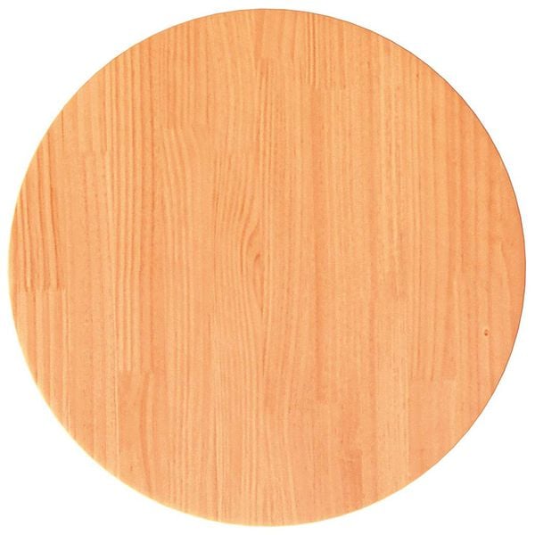 vidaXL Table Top Round Wax Brown Ø40x2.5 cm Solid Wood Pine