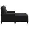 vidaXL Chaise Lounge with Cushion Black 91 x 157 x 91 cm Velvet