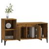 vidaXL TV Cabinet Smoked Oak 100x35x55 cm Engineered Wood
