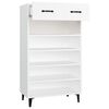 vidaXL Shoe Cabinet White 60x35x105 cm Engineered Wood