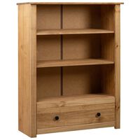 vidaXL Bookcase 80x35x110 cm Solid Pine Wood Panama Range