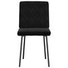 vidaXL Dining Chairs 6 pcs Black Velvet