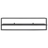 vidaXL Towel Rack Black 95x25x22 cm Iron