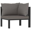 vidaXL 10 Piece Garden Lounge Set with Cushions Poly Rattan Anthracite