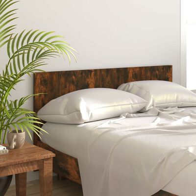 vidaXL Bed Headboard Smoked Oak 160x1.5x80 cm Engineered Wood