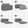 vidaXL Sofa Bed 110cm Dark Grey Velvet