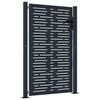 vidaXL Garden Gate Anthracite 100x150 cm Steel Square Design