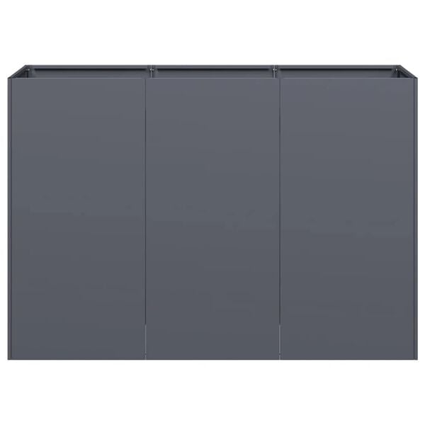 vidaXL Planter Anthracite 120x40x80 cm Cold-rolled Steel