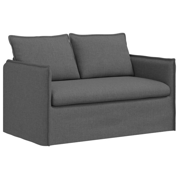 vidaXL Sofa Dark Grey 136 x 82 x 85 cm Fabric