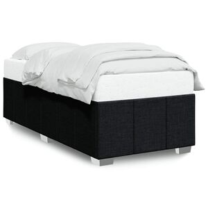 vidaXL Bed Frame without Mattress Black King Single Fabric