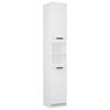 vidaXL Bathroom Cabinet White 32x34x188.5 cm Engineered Wood