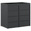 vidaXL Wheelie Bin Storage for 2 Bins Anthracite 136 x 77.5 x 121.5 cm