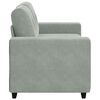 vidaXL Loveseat Sofa Light Grey 120 cm Velvet
