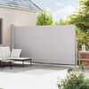 vidaXL Patio Retractable Side Awning 200x500 cm Grey