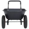 vidaXL Wheelbarrow Black and Orange 78 L 100 kg