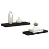 vidaXL Floating Wall Shelves 2 pcs Black 60x23.5x3.8 cm MDF
