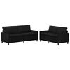 vidaXL Sofa Set 2 pcs Black Velvet