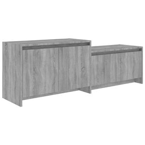 vidaXL Tv Cabinet | Grey Sonoma | Engineered wood | 146.5 x 35 x 50 cm